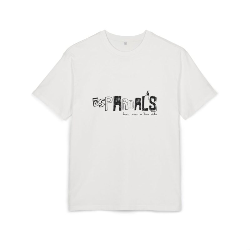 Camiseta oversize gruesa - Blanco puro - Espardals — Bona cosa m’has dita