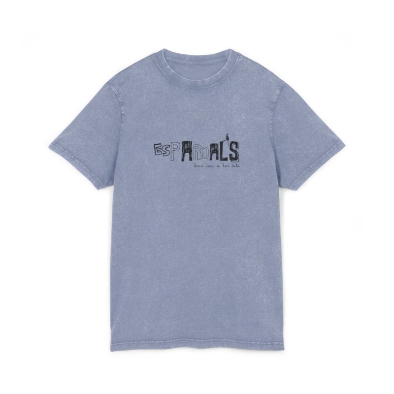 Camiseta lavado acido cuello redondo - Azul vintage - Espardals — Bona cosa m’has dita Camiseta lavado acido cuello redondo - Azul vintage - Espardals — Bona cosa m’has dita