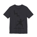 Camiseta jersey manga corta - Gris oscuro - Mal no et toqui un llamp Camiseta jersey manga corta - Gris oscuro - Mal no et toqui un llamp