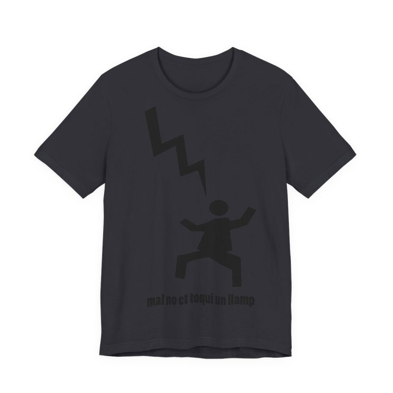 Camiseta jersey manga corta - Gris oscuro - Mal no et toqui un llamp