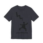 Camiseta jersey manga corta - Azul marino jaspeado - Mal no et toqui un llamp Camiseta jersey manga corta - Azul marino jaspeado - Mal no et toqui un llamp