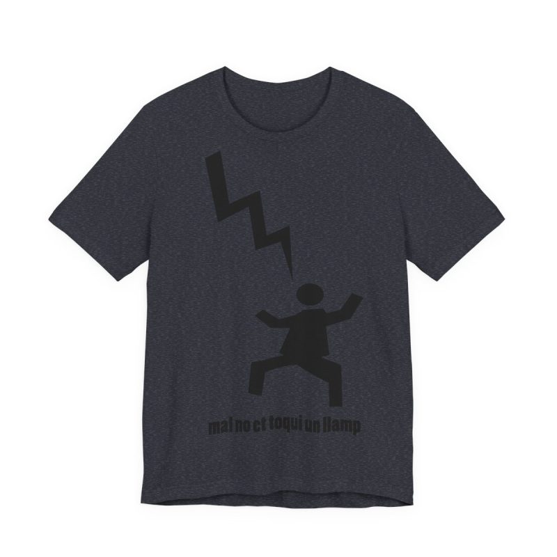 Camiseta jersey manga corta - Azul marino jaspeado - Mal no et toqui un llamp