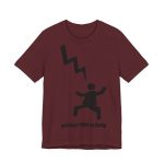 Camiseta jersey manga corta - Granate - Mal no et toqui un llamp Camiseta jersey manga corta - Granate - Mal no et toqui un llamp