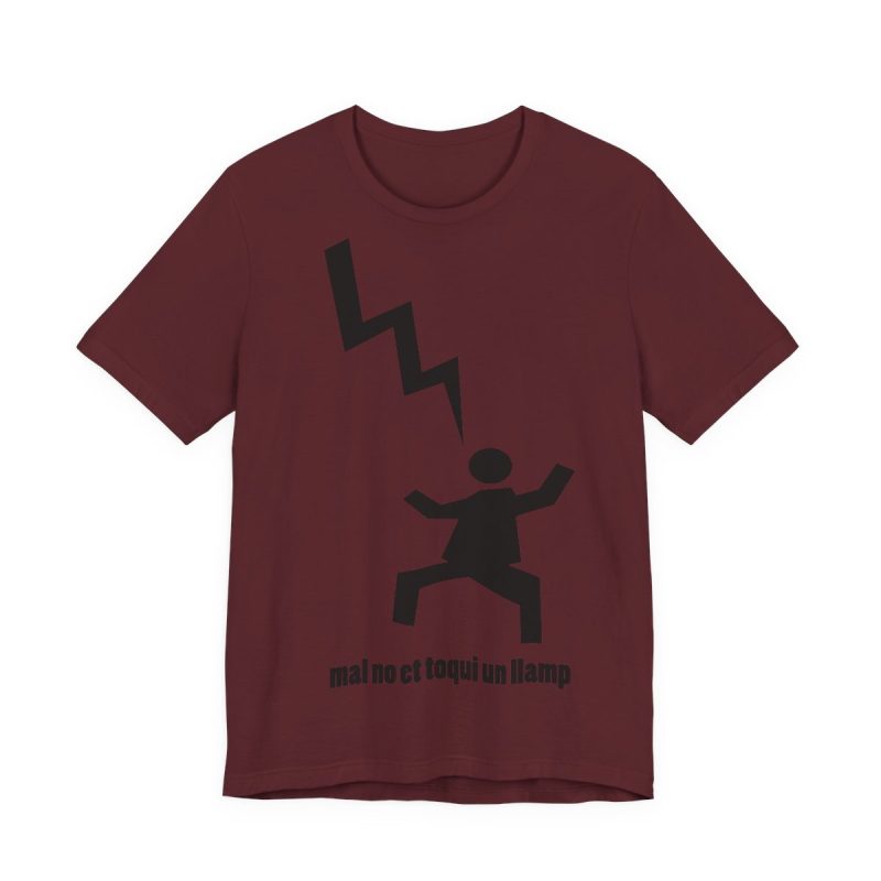 Camiseta jersey manga corta - Granate - Mal no et toqui un llamp