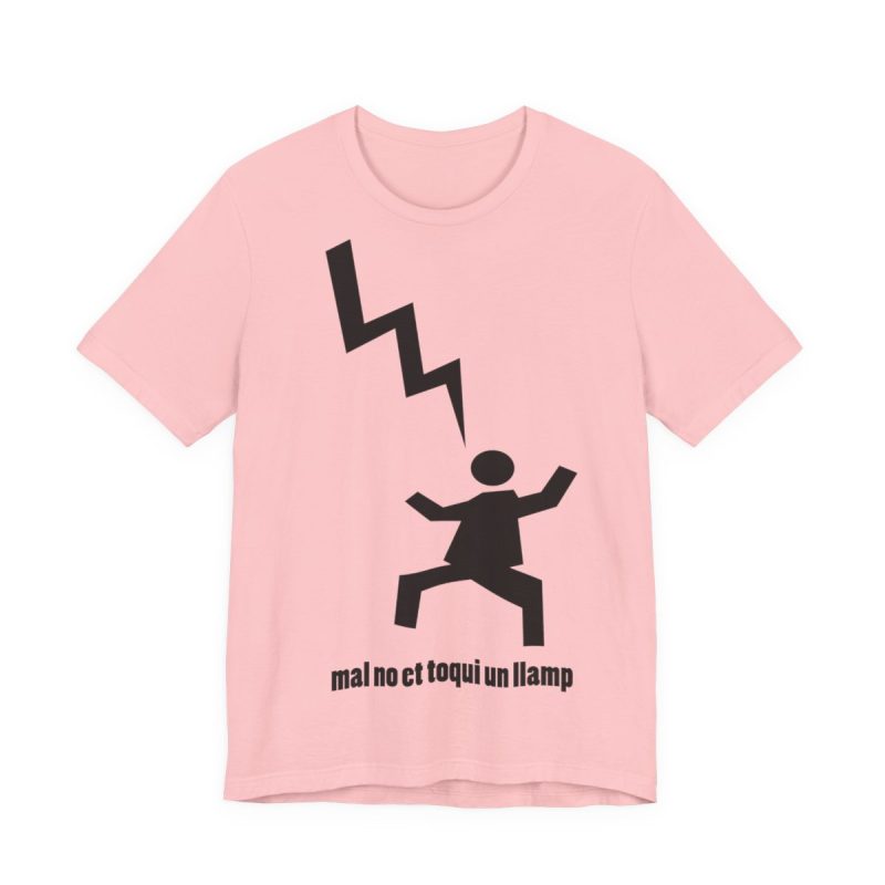 Camiseta jersey manga corta - Rosa - Mal no et toqui un llamp