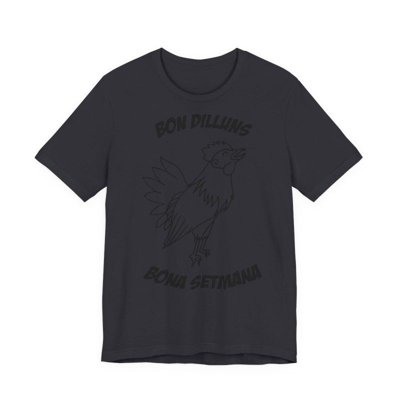 Camiseta jersey manga corta - Gris oscuro - Camiseta «Bon dilluns, bona setmana»