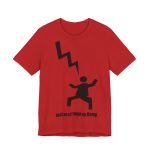 Camiseta jersey manga corta - Rojo - Mal no et toqui un llamp Camiseta jersey manga corta - Rojo - Mal no et toqui un llamp