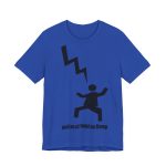 Camiseta jersey manga corta - Azul royal autentico - Mal no et toqui un llamp Camiseta jersey manga corta - Azul royal autentico - Mal no et toqui un llamp