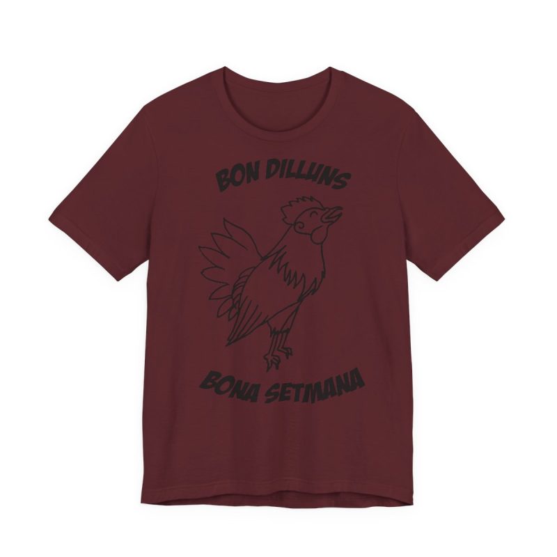 Camiseta jersey manga corta - Granate - Camiseta «Bon dilluns, bona setmana»