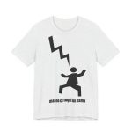 Camiseta jersey manga corta - Gris ceniza - Mal no et toqui un llamp Camiseta jersey manga corta - Gris ceniza - Mal no et toqui un llamp