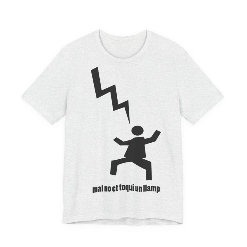 Camiseta jersey manga corta - Gris ceniza - Mal no et toqui un llamp