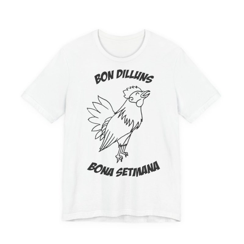 Camiseta jersey manga corta - Blanco - Camiseta «Bon dilluns, bona setmana»