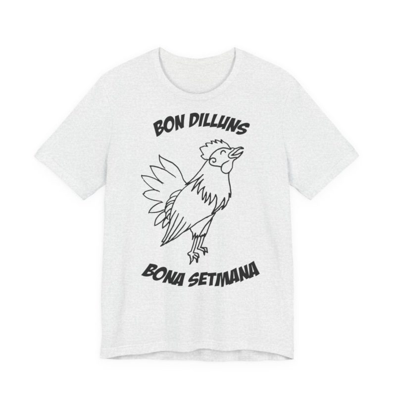 Camiseta jersey manga corta - Gris ceniza - Camiseta «Bon dilluns, bona setmana»