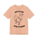 Camiseta jersey manga corta - Melocoton jaspeado - Camiseta «Bon dilluns, bona setmana»
