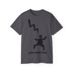 Camiseta ultra algodon - Gris marengo - Mal no et toqui un llamp Camiseta ultra algodon - Gris marengo - Mal no et toqui un llamp