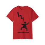 Camiseta ultra algodon - Rojo - Mal no et toqui un llamp Camiseta ultra algodon - Rojo - Mal no et toqui un llamp