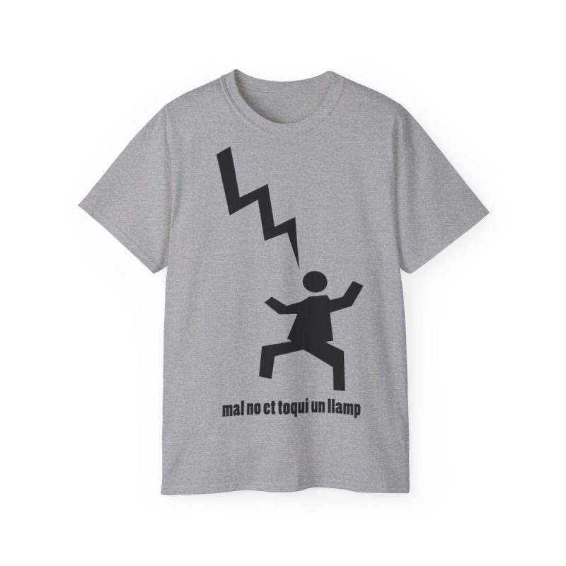 Camiseta ultra algodon - Gris deportivo - Mal no et toqui un llamp