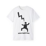 Camiseta ultra algodon - Blanco - Mal no et toqui un llamp Camiseta ultra algodon - Blanco - Mal no et toqui un llamp