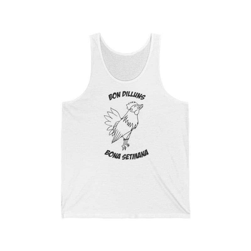 Camiseta de tirantes - Blanco - Camiseta «Bon dilluns, bona setmana»