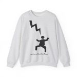 Sudadera cuello redondo - Gris ceniza - Mal no et toqui un llamp Sudadera cuello redondo - Gris ceniza - Mal no et toqui un llamp