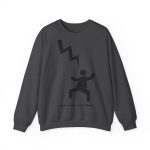 Sudadera cuello redondo - Gris oscuro jaspeado - Mal no et toqui un llamp Sudadera cuello redondo - Gris oscuro jaspeado - Mal no et toqui un llamp