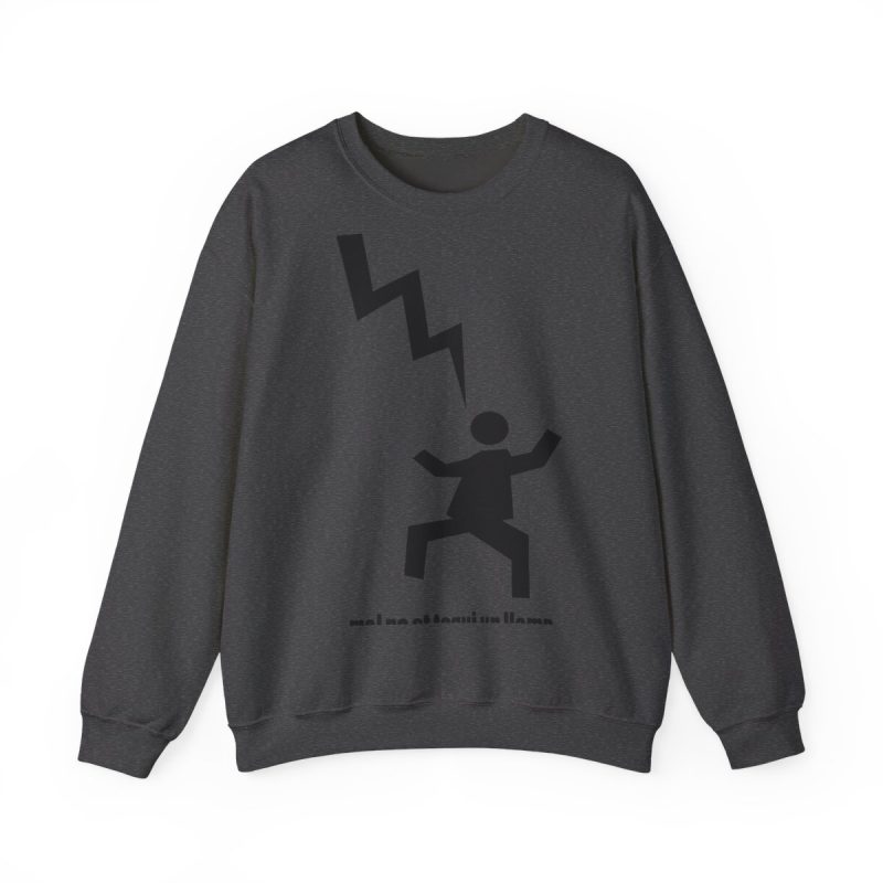 Sudadera cuello redondo - Gris oscuro jaspeado - Mal no et toqui un llamp