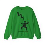 Sudadera cuello redondo - Verde irlandes - Mal no et toqui un llamp Sudadera cuello redondo - Verde irlandes - Mal no et toqui un llamp