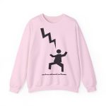 Sudadera cuello redondo - Rosa claro - Mal no et toqui un llamp Sudadera cuello redondo - Rosa claro - Mal no et toqui un llamp