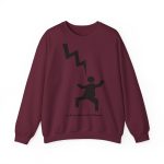 Sudadera cuello redondo - Granate - Mal no et toqui un llamp Sudadera cuello redondo - Granate - Mal no et toqui un llamp