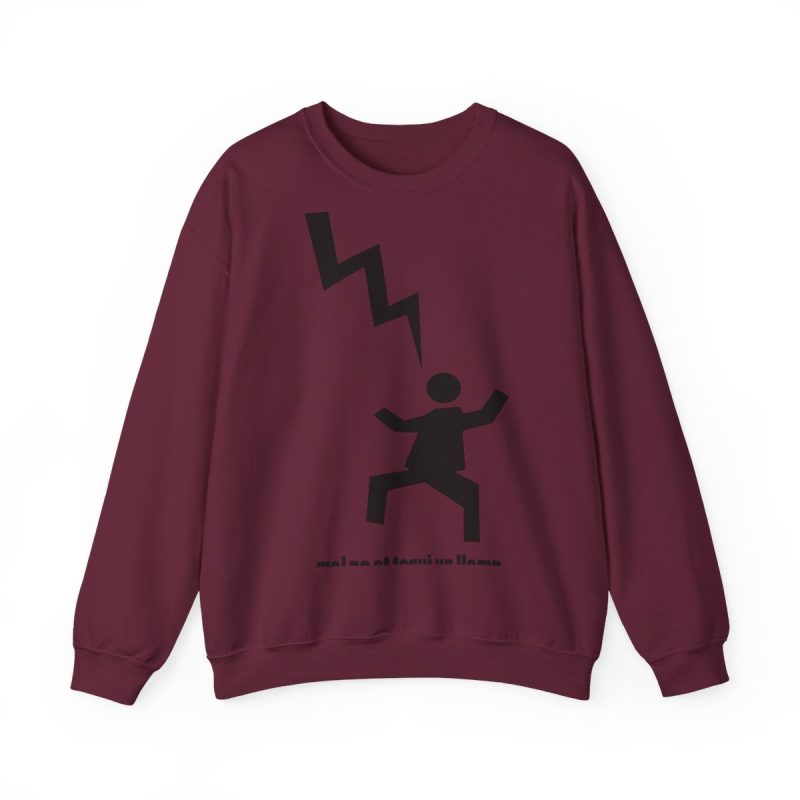 Sudadera cuello redondo - Granate - Mal no et toqui un llamp