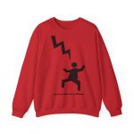 Sudadera cuello redondo - Rojo - Mal no et toqui un llamp Sudadera cuello redondo - Rojo - Mal no et toqui un llamp