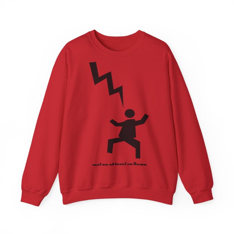 Sudadera cuello redondo - Rojo - Mal no et toqui un llamp