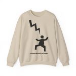 Sudadera cuello redondo - Arena - Mal no et toqui un llamp Sudadera cuello redondo - Arena - Mal no et toqui un llamp