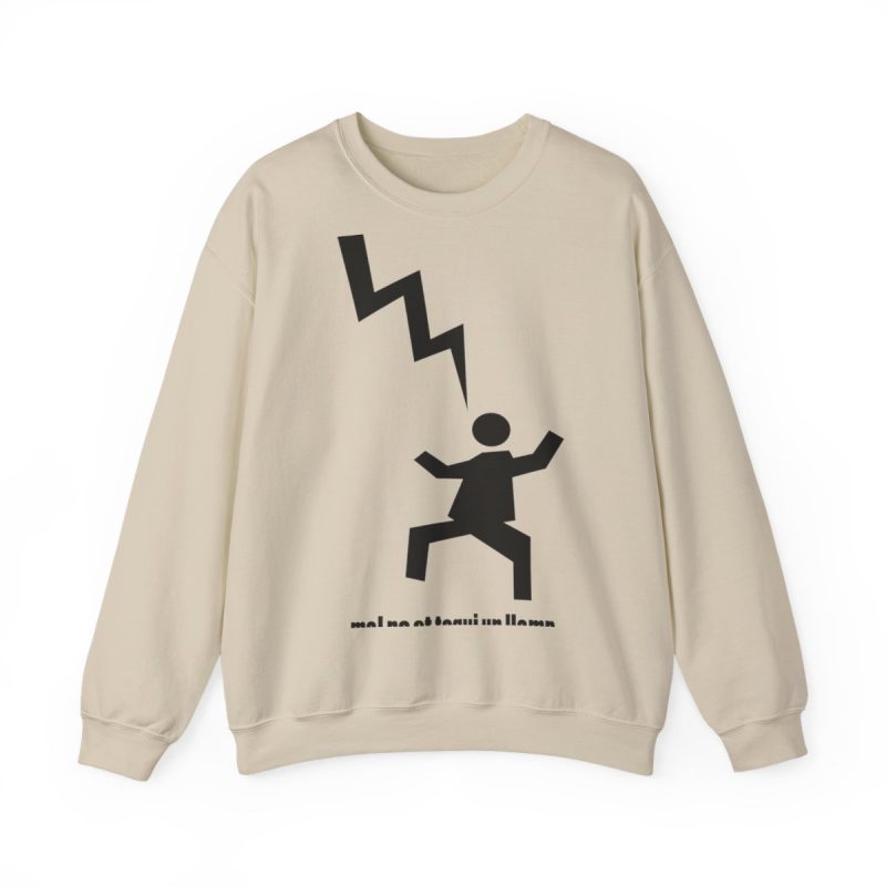 Sudadera cuello redondo - Arena - Mal no et toqui un llamp
