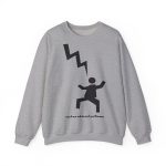 Sudadera cuello redondo - Gris deportivo - Mal no et toqui un llamp Sudadera cuello redondo - Gris deportivo - Mal no et toqui un llamp