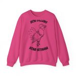 Sudadera cuello redondo - Fucsia intenso - Camiseta «Bon dilluns, bona setmana»