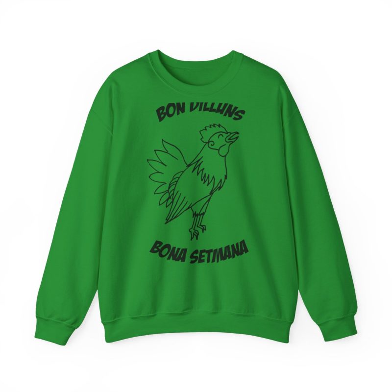 Sudadera cuello redondo - Verde irlandes - Camiseta «Bon dilluns, bona setmana»
