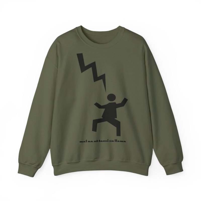 Sudadera cuello redondo - Verde militar - Mal no et toqui un llamp