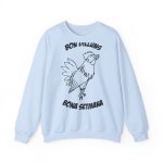 Sudadera cuello redondo - Azul claro - Camiseta «Bon dilluns, bona setmana»