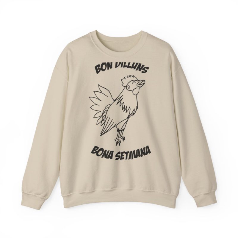 Sudadera cuello redondo - Arena - Camiseta «Bon dilluns, bona setmana»
