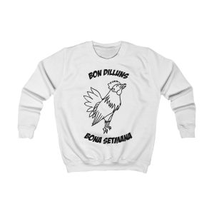 Sudadera infantil - Blanco artico - Camiseta «Bon dilluns, bona setmana»