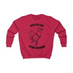 Sudadera infantil - Rojo fuego - Camiseta «Bon dilluns, bona setmana»
