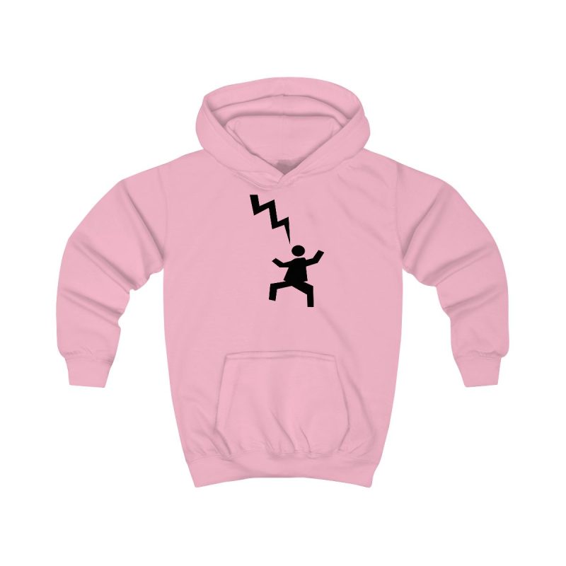 Sudadera con capucha infantil - Rosa bebe - Mal no et toqui un llamp