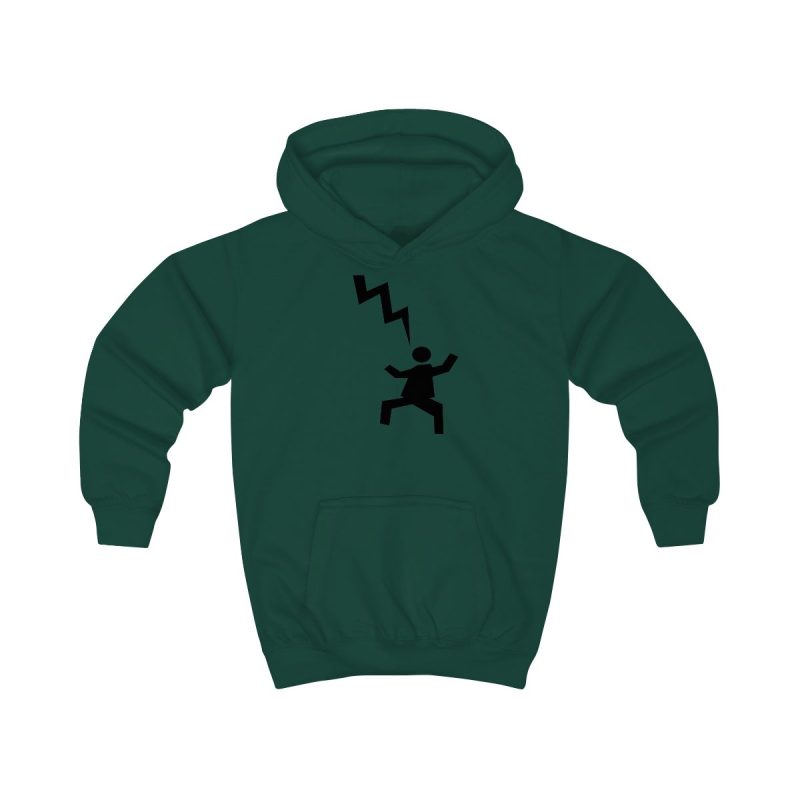 Sudadera con capucha infantil - Verde botella - Mal no et toqui un llamp
