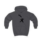 Sudadera con capucha infantil - Gris marengo - Mal no et toqui un llamp Sudadera con capucha infantil - Gris marengo - Mal no et toqui un llamp