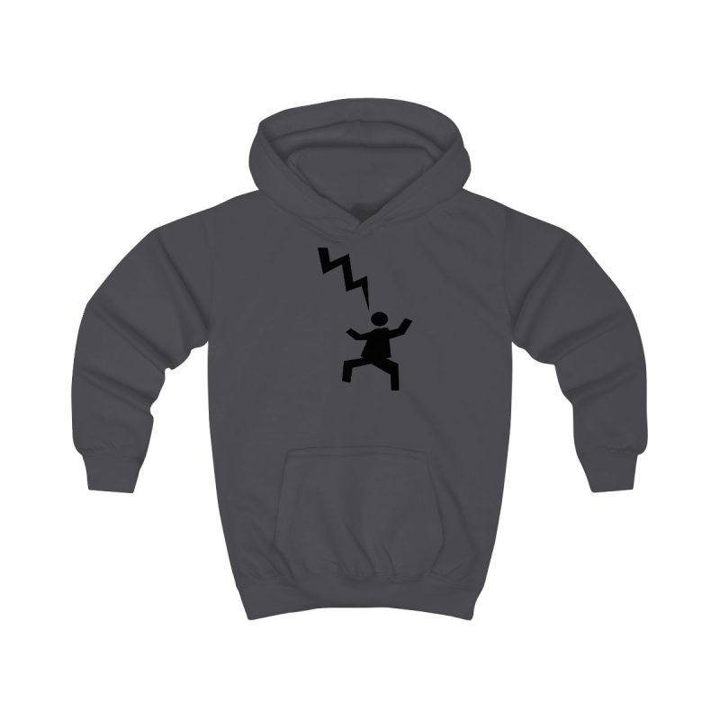 Sudadera con capucha infantil - Gris marengo - Mal no et toqui un llamp