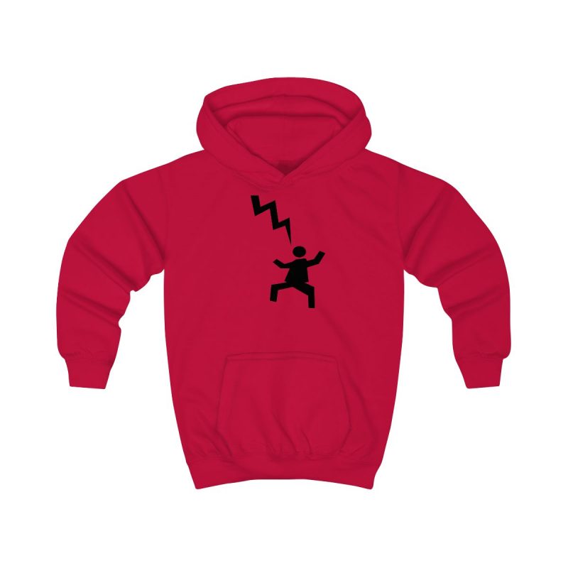 Sudadera con capucha infantil - Rojo fuego - Mal no et toqui un llamp