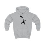 Sudadera con capucha infantil - Gris jaspeado claro - Mal no et toqui un llamp Sudadera con capucha infantil - Gris jaspeado claro - Mal no et toqui un llamp