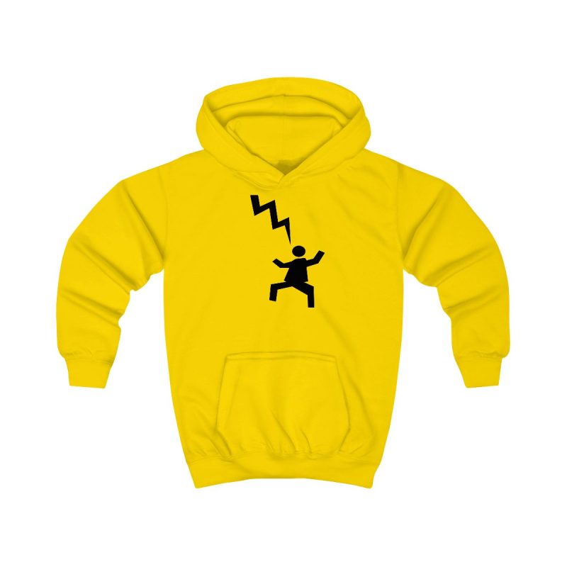 Sudadera con capucha infantil - Amarillo sol - Mal no et toqui un llamp