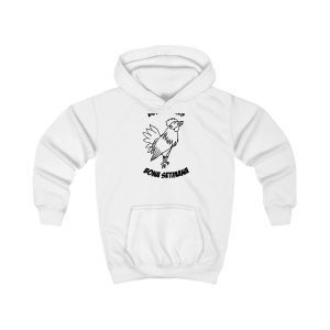 Sudadera con capucha infantil - Blanco artico - Camiseta «Bon dilluns, bona setmana»